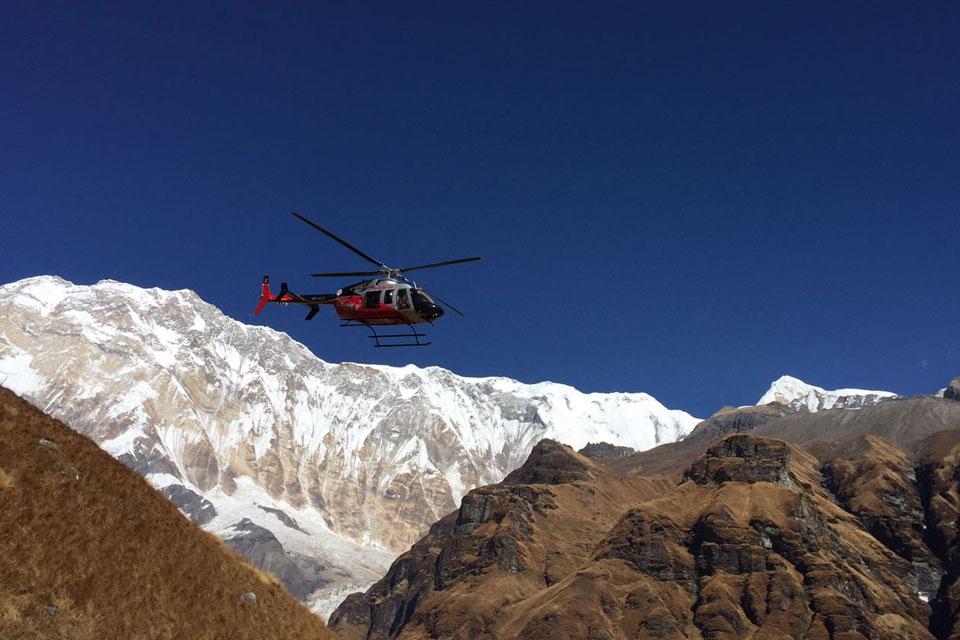 Annapurna Base Camp in Helicopter